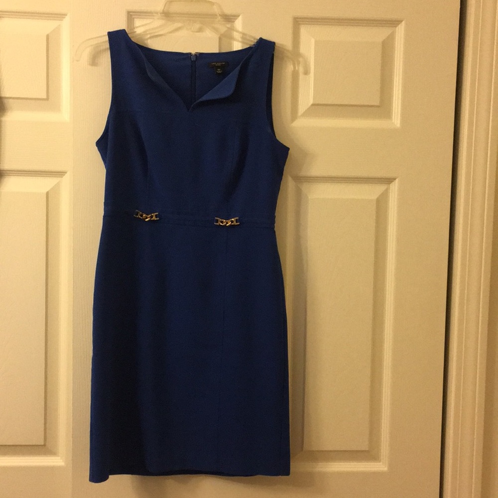 Blue work dress